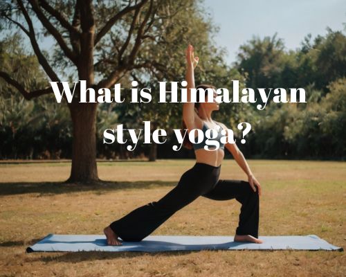 woman doing triangle pose in yoga outdoor