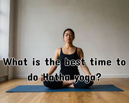 a woman confidently doing yoga alone