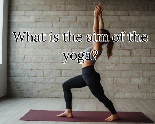 Deep breath taken mid-yoga stretch.