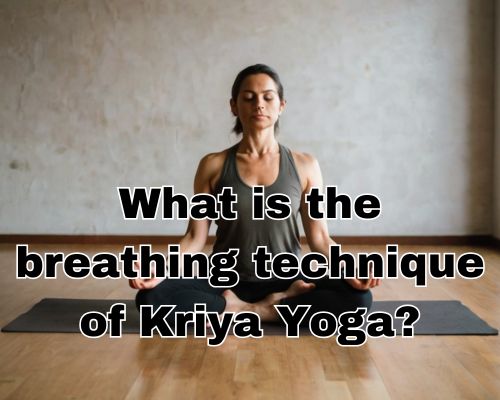 Practicing Kriya Yoga in a peaceful studio