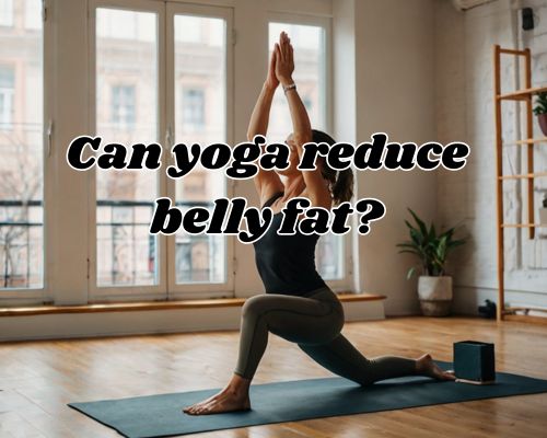 Practicing yoga in a peaceful studio space.